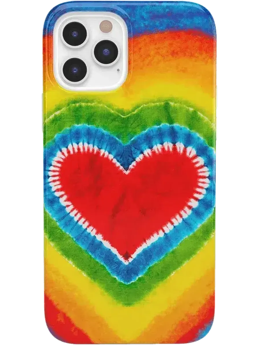 I Heart Tie Dye | Rainbow Heart Case
