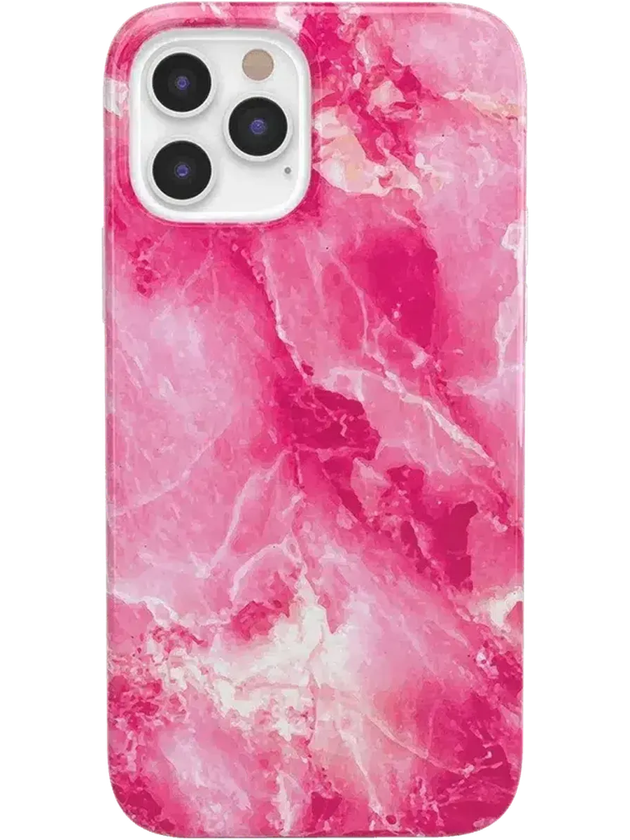 Pretty in Pink | Hot Pink Marble Case